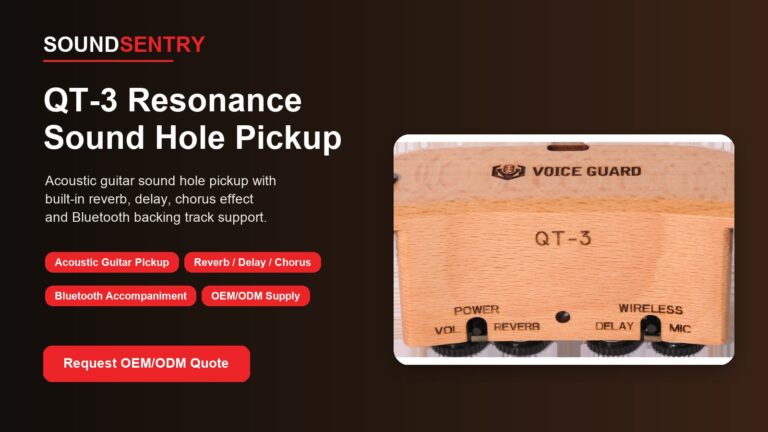 QT-3 resonance sound-hole pickup for OEM sample evaluation