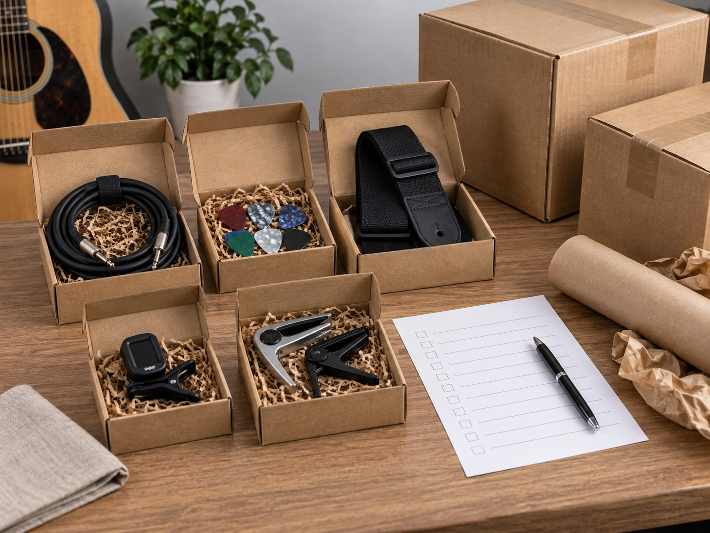 Illustrative accessory packaging and count check